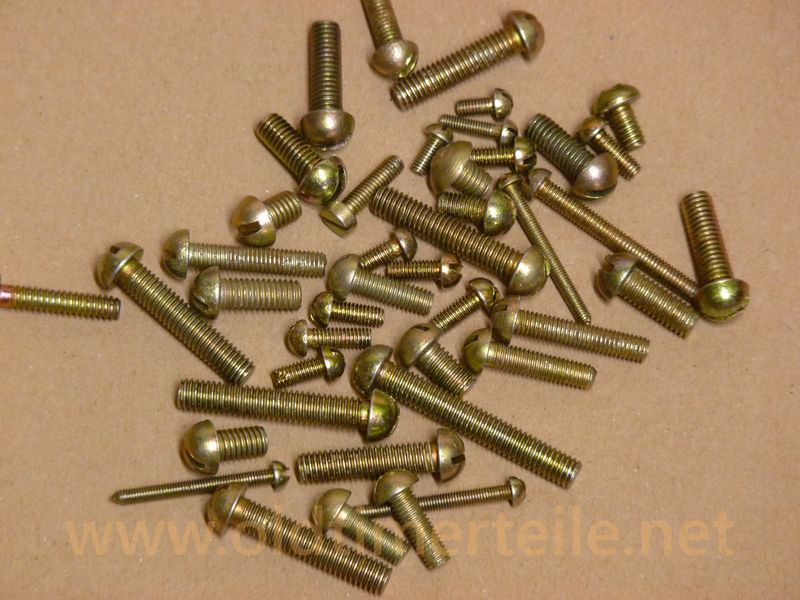 Tornillos semirredondos