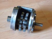 Sprocket wheel bearing, included sprocket wheel (4-055), spacer disc (4-054), sprocket wheel bearing (4-053) and braket (4-051) 
used – image 4