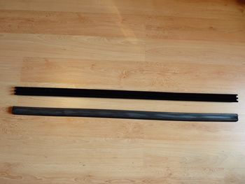 Velvet rubber rail