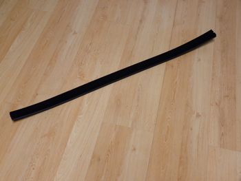 Velvet rubber rail