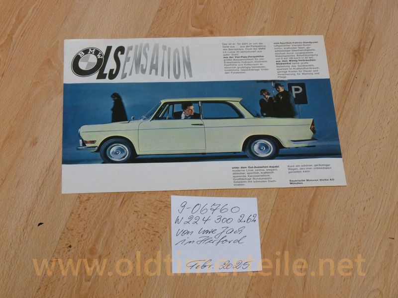 BMW 700 LSensation DIN A4 sheet coloured, print no.: W 224 300 2.62
Condition 1 -2