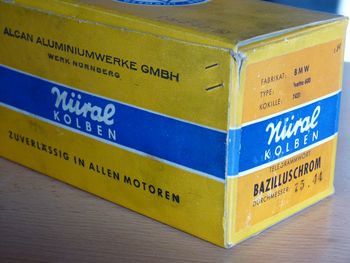 Mahle, Nüral, Kolbenschmidt 3rd oversize 75.44 or 75.45 mm complete with piston rings, piston pin and circlips, ready for installation   
