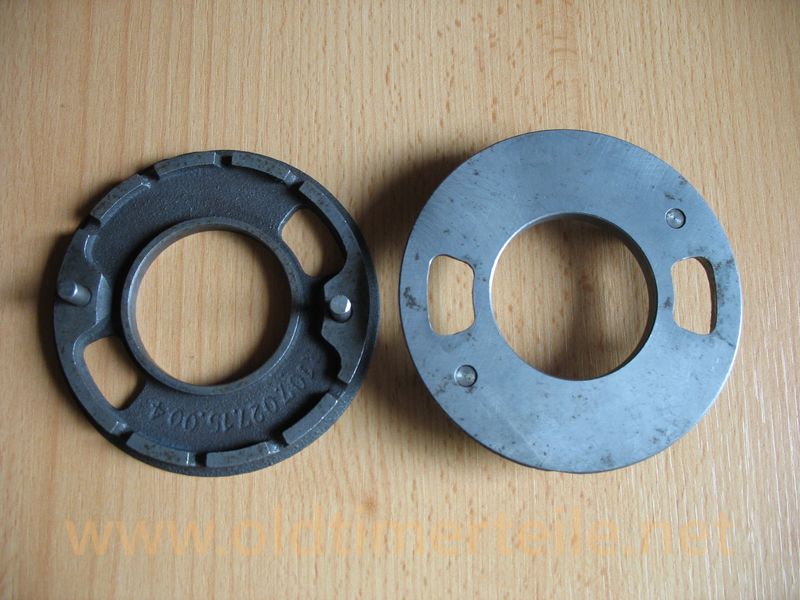 partly with one driving pin, partly with two driving pins
Cast-in number 107.027.15.004